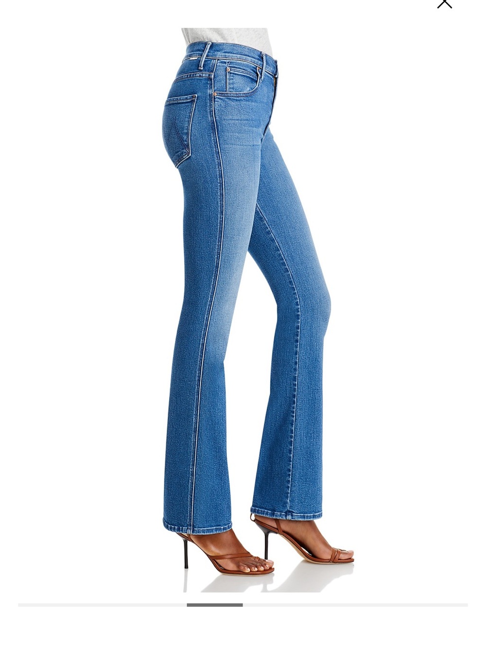 Mother Denim Women’s High-Rise Flare Jeans - Work Hard Play Hard Blue